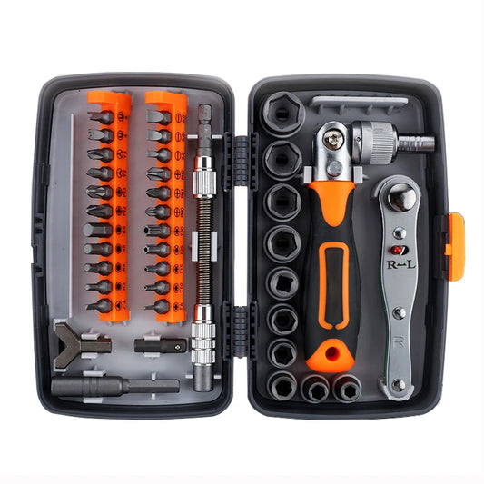 38 In 1 Ratchet Screwdriver Set Car Socket Magnetic Screwdriver Bits