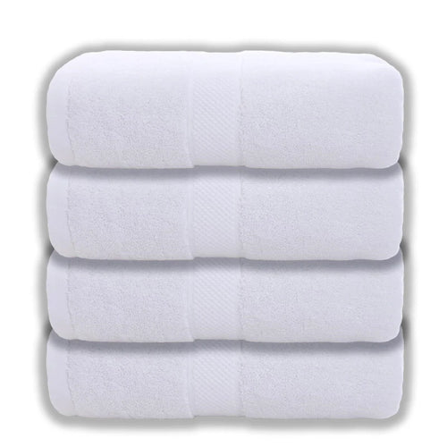 2/4/6pcs Cotton White Face Towels Set Soft Feel Hotel Towel Adult's