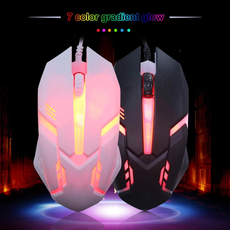 Gaming S1 Sports LED Luminous Backlit Wired Mouse USB Wired For