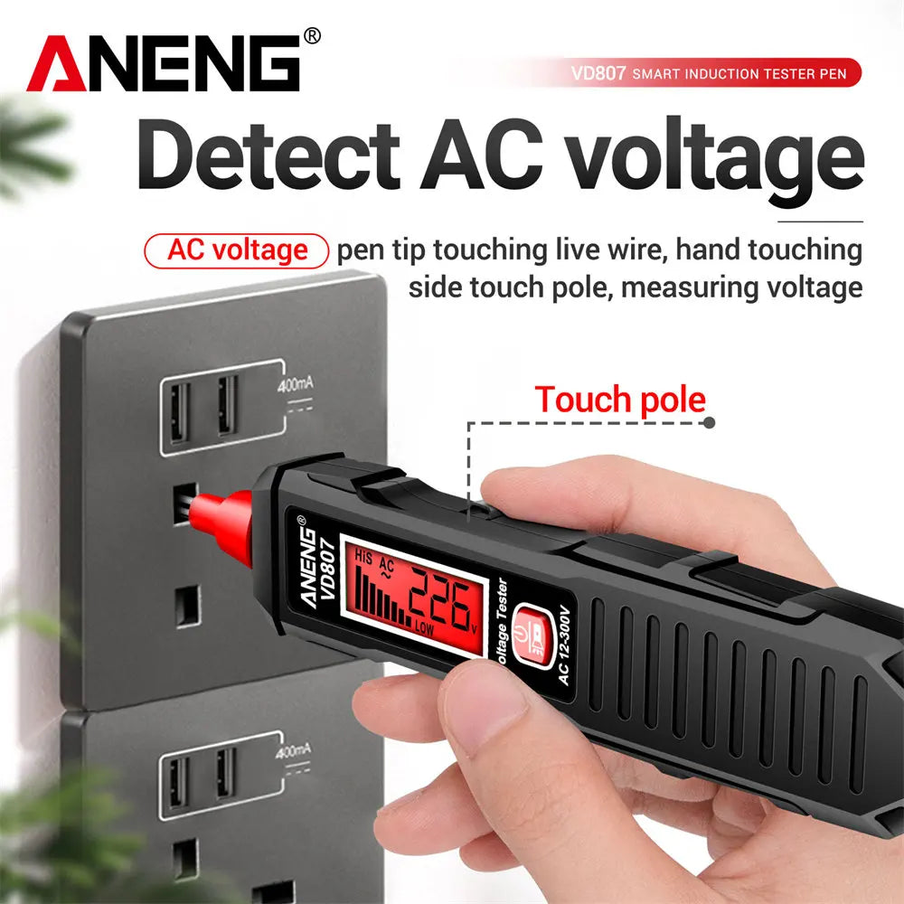 ANENG VD807 Digital Voltage Detectors Electric Tester Pen AC 24-300V