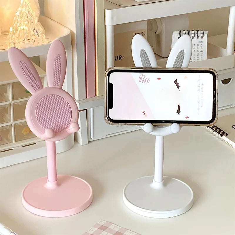 Cute Cartoon Bunny Phone Stand - Adjustable & Compatible With IPhone,