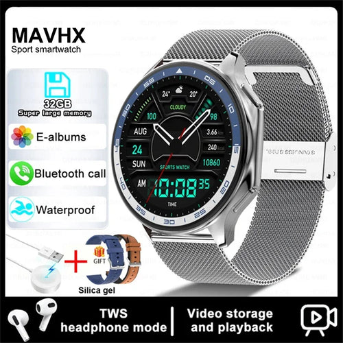 2024 New For OPPO Watch X Smart Watch Men 4G Memory MP4 Music Video 3D