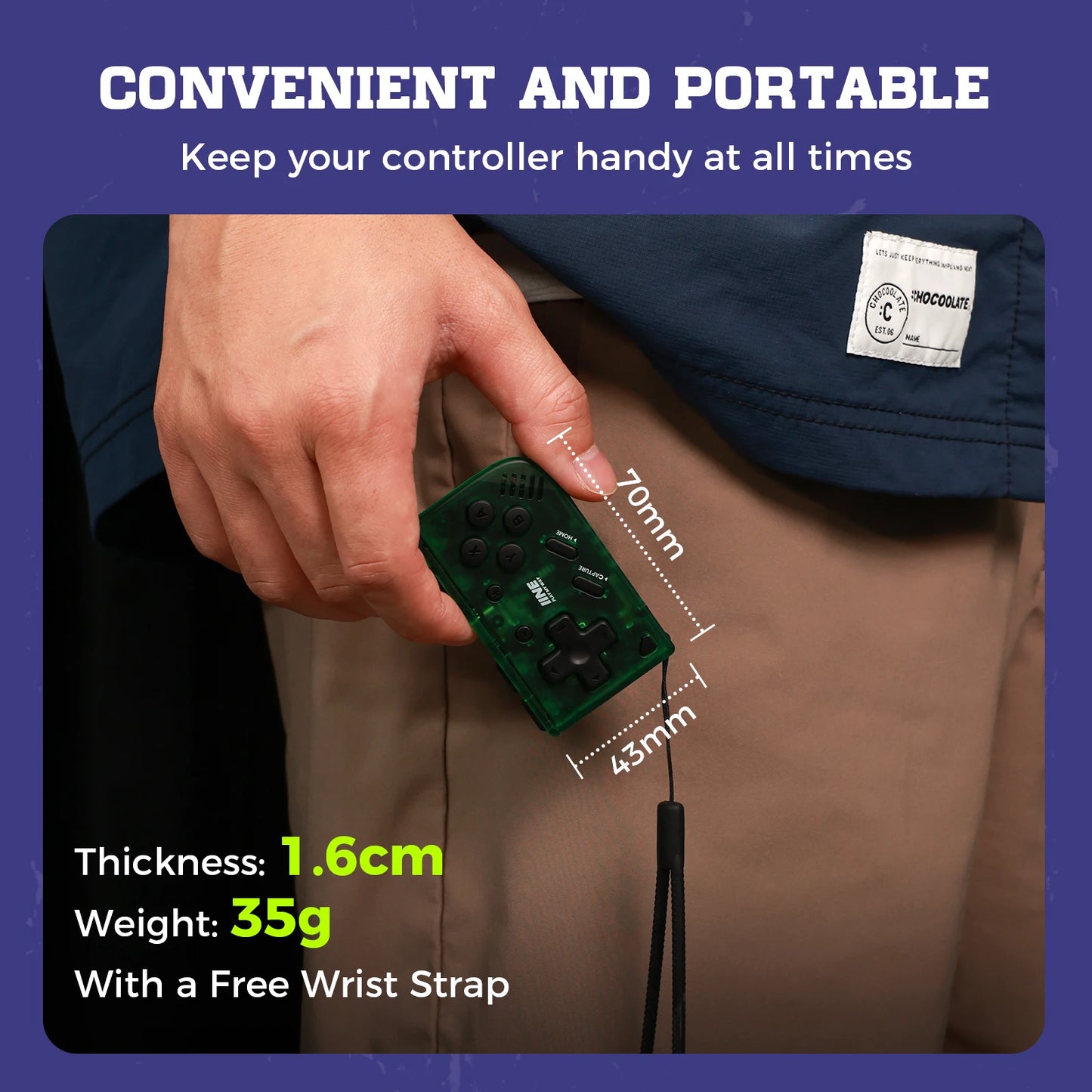 IINE Mini Retro Ananke Controller/ Turbo function & Interchangeable