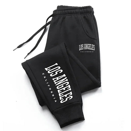 Los Angeles Womens Mens Sweatpants Elastic waist Casual Outdoors