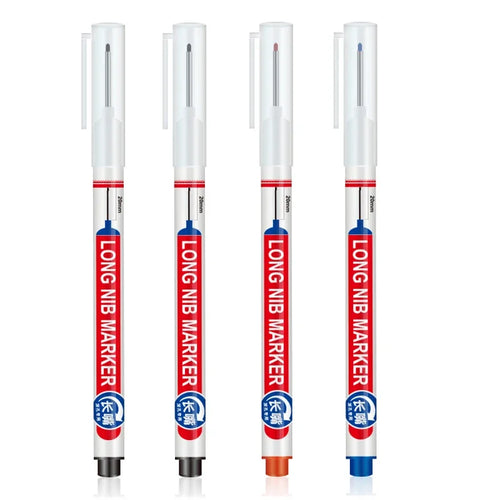 4Pcs/Set 20mm Deep Hole Long Nib Head Markers For Metal Perforating