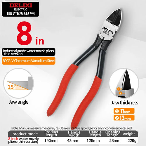 DELIXI ELECTRIC Nozzle Pliers  Electronic Pliers Industrial Scissors