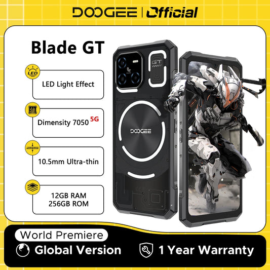 World Premiere DOOGEE Blade GT Rugged Phone 6.72'' FHD+ 120Hz LED