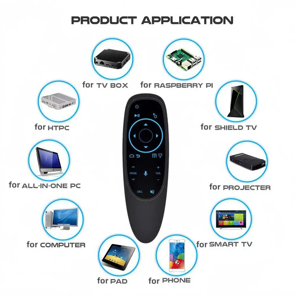 G10S Pro BT Air Mouse 2.4G Wireless Gyroscope Smart Remote Control