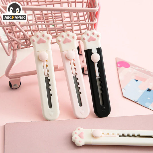 Mr.Paper Mini Portable Cat Claw Utility Knife Cute Creative Exquisite