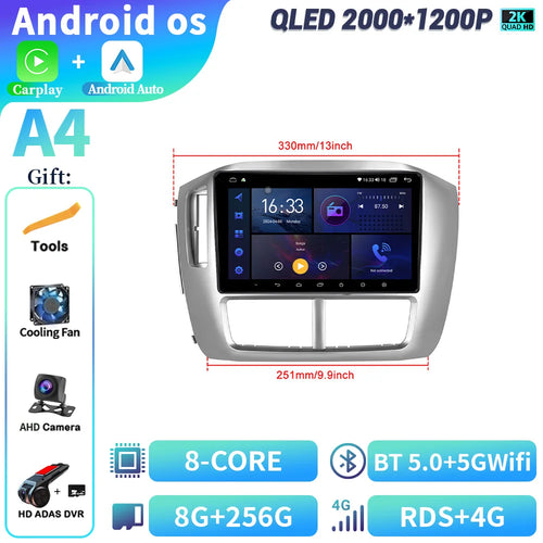 Car Radio Multimedia Navigation Stereo Head Unit Screen Android 14 For