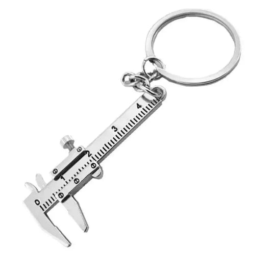 Mini Vernier Caliper Pocket Key Chain Keyring Ornaments Small 3D