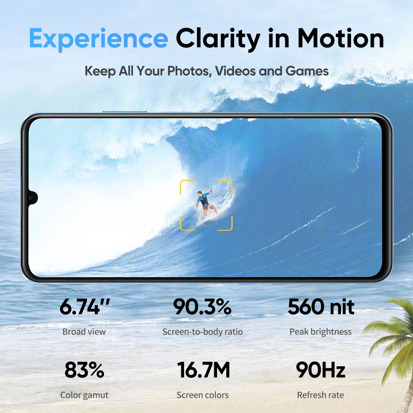 realme Note 50 Mobile Phone 6.74" 90Hz Realistic Screen 13MP AI Camera