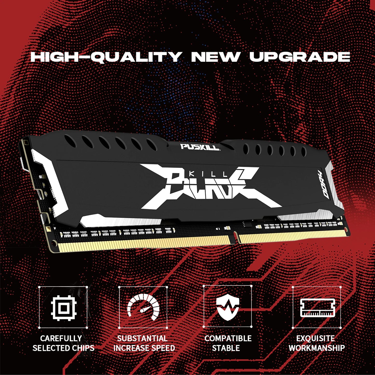 PUSKILL Memória RAM DDR4 16GB 8GB 1.2V 3200MHz 2666MHz Desktop