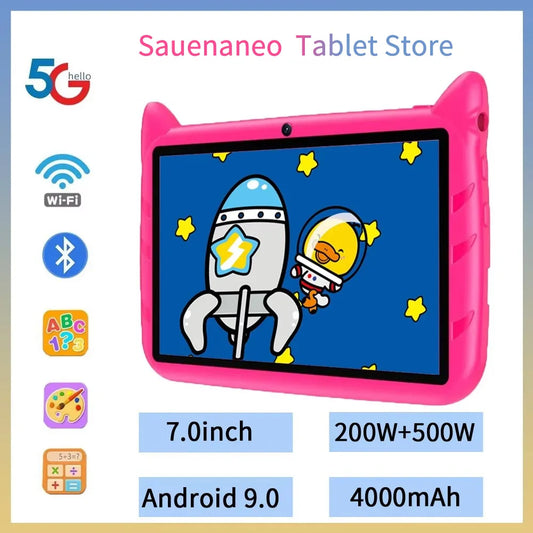 2024 New 7-inch WIFI Children's Tablet Four Core 4GB RAM 64GB ROM Game