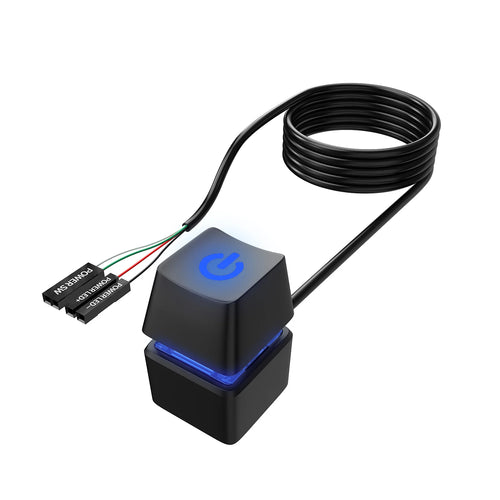TEUCER KG-1 2m Computer Desktop Switch LED Light Motherboard External