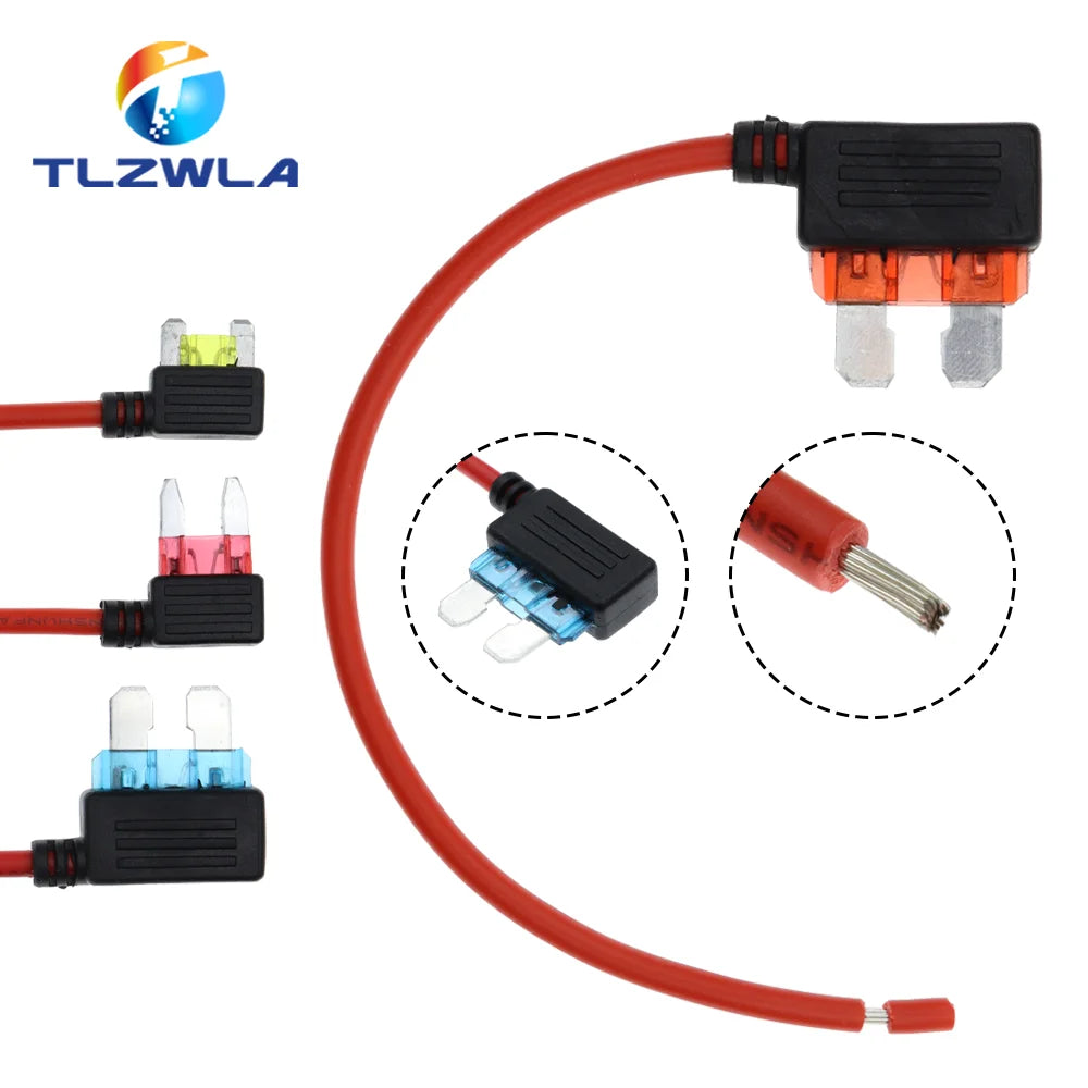 1PCS 12V Fuse Holder Add-a-circuit TAP Adapter Micro Standard Ford ATM