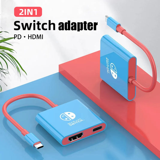 Portable Nintendo Switch Docking Station TYPE-C Hub with HDMI Perfect