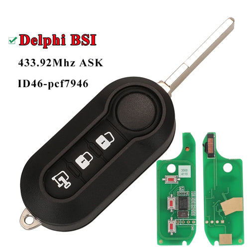 Delphi & Marelli Car Remote Key For Fiat MPV Bravo/Ducato 500 Doblo