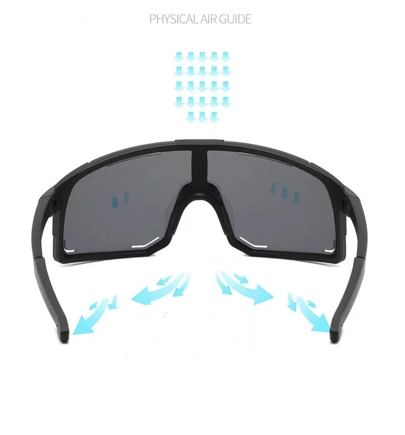 New Bicycle Sunglasses UV Protective Windshield Glass Men's and