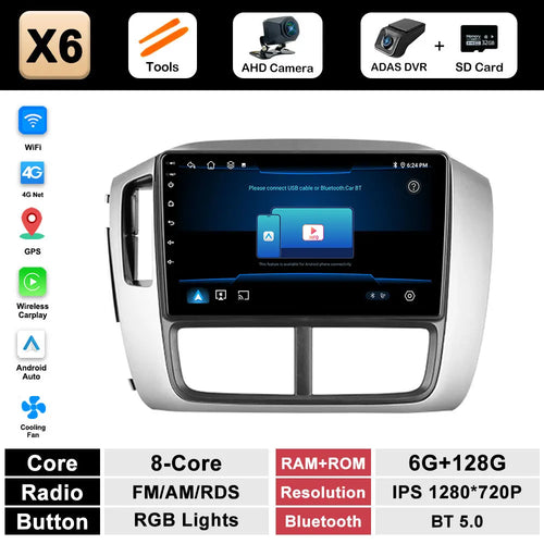 9 inch Navigation GPS Wireless Carplay Android System for Honda Pilot
