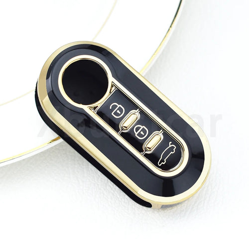3 Buttons TPU Car Key Cover Case Remote Auto Folding Flip Key Case for