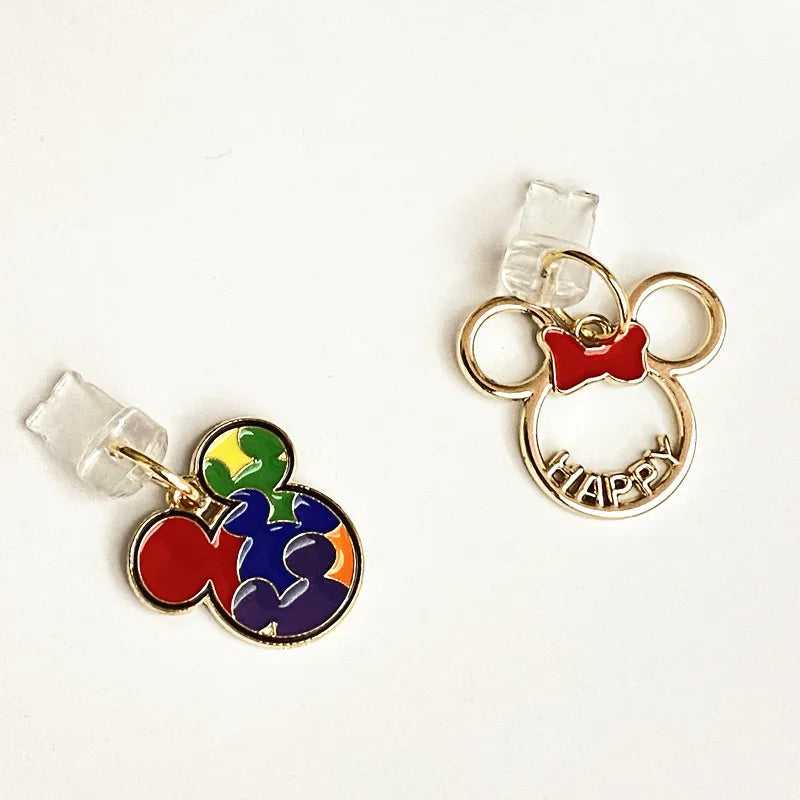 MINISO Minnie Mickey Metal Phone Anti-Dust Plug For iPhone Samsung