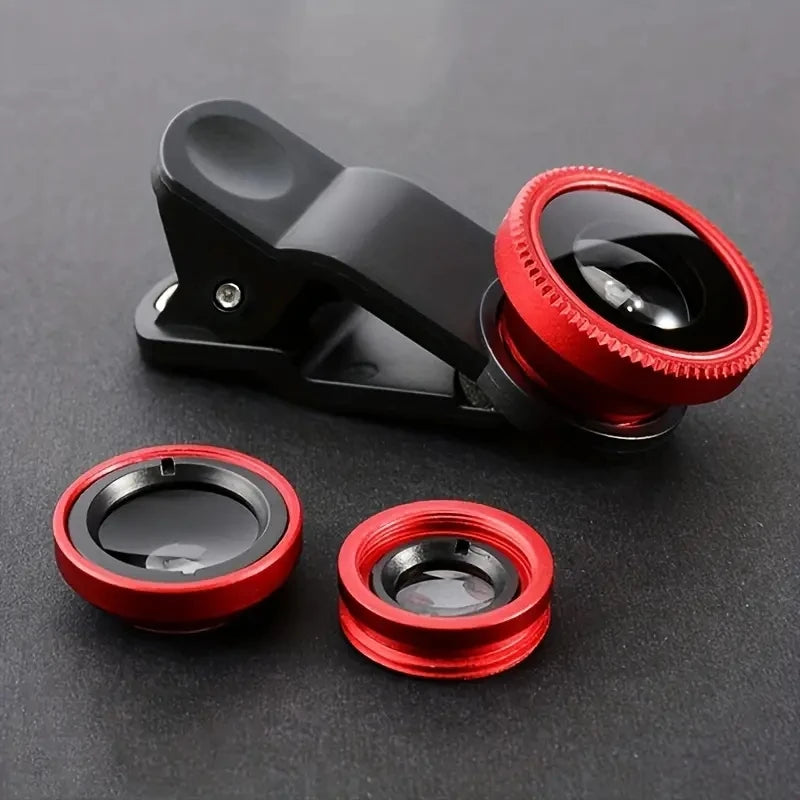 3in1 Fisheye Lens Wide Angle Micro Camera Lens for iPhone 14 13 3IN1