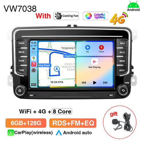 GRANDnavi Android13 Car Radio GPS For VW Volkswagen Skoda Octavia Golf