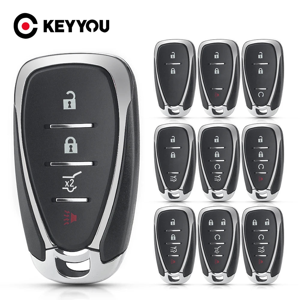 KEYYOU Smart Remote Key Shell Case Fob For Chevrolet Chevy Camaro