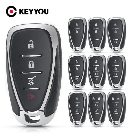 KEYYOU Smart Remote Key Shell Case Fob For Chevrolet Chevy Camaro
