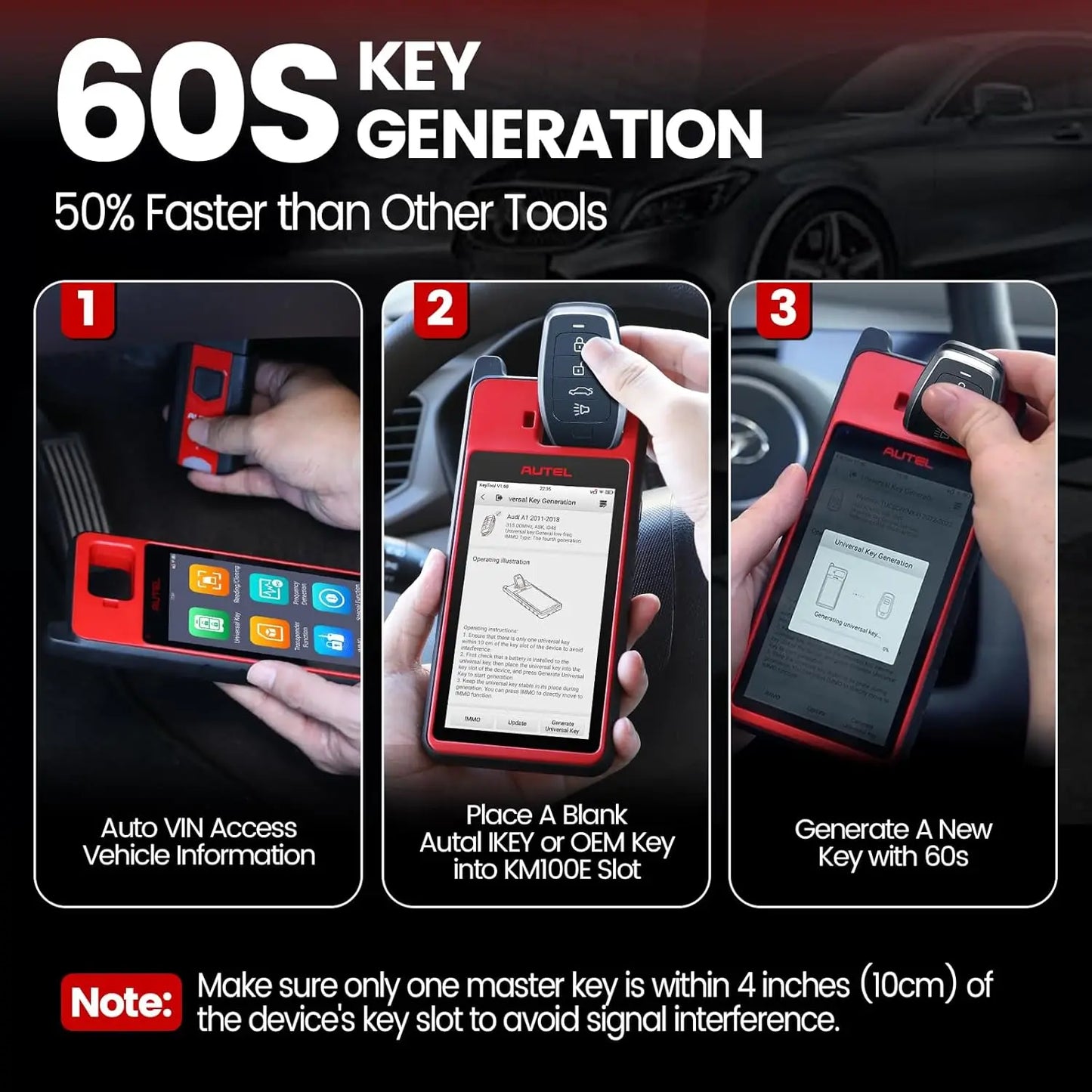 Autel MaxiIM KM100 Key Fob Programming Immobilizer Tool 2PCS Autel