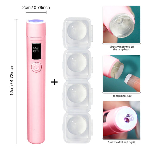 Portable Nail UV LED Lamp Rechargeable for Nails Gel Polish Drying