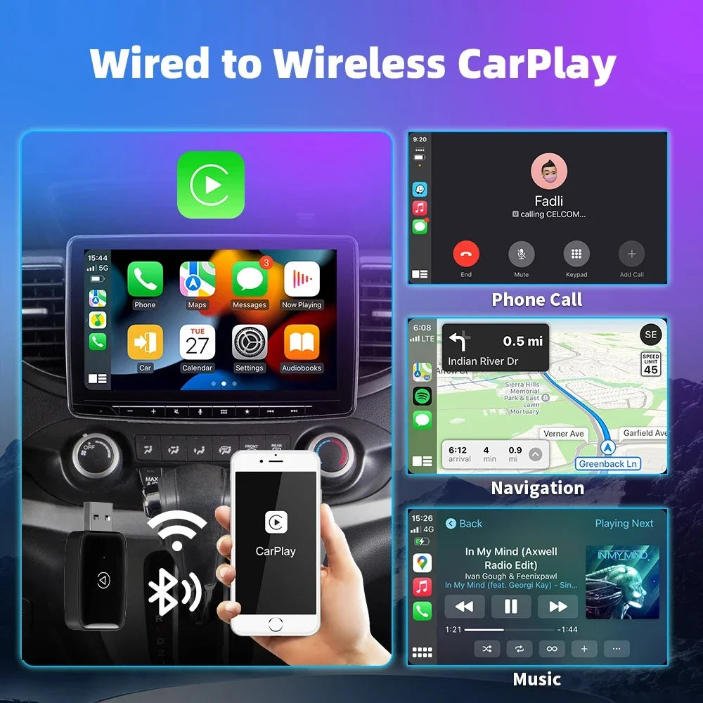 Mini CarPlay Box For Audi Mercedes Volvo Volkswagen Support Bluetooth