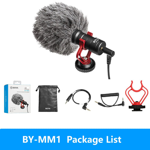 BOYA BY-MM1 Professional Cardioid Shotgun Microphone for iPhone