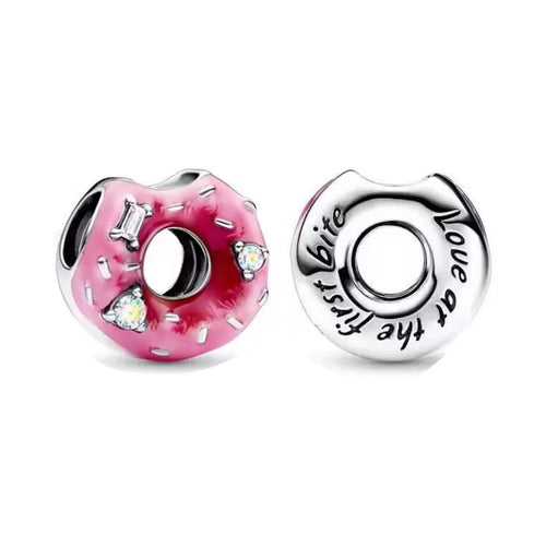 2024 New Sping Pink Bag Pany Flower Caterpillar Diy 925 Sterling