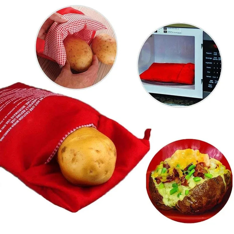 Microwave Potato Bag Reusable Express Microwave Potato Cooker Bag