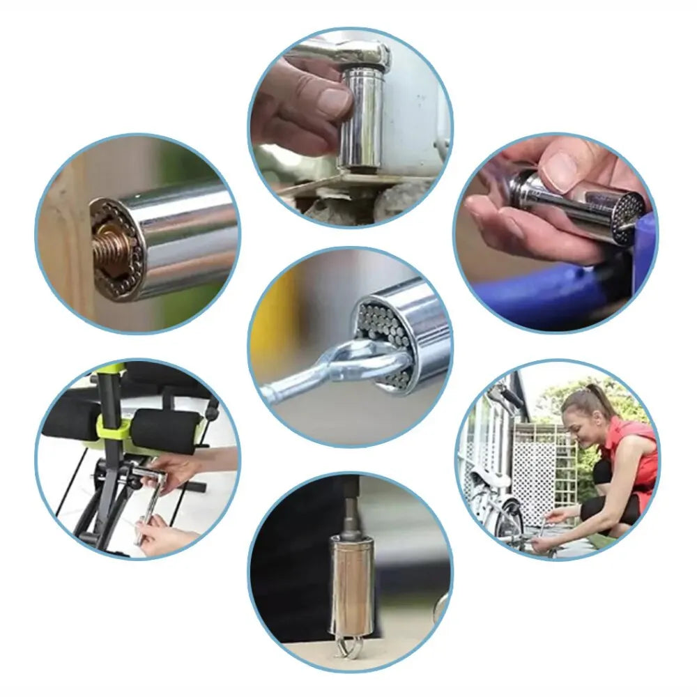 Multifunctional 7 to 19mm Magic Socket Multi Purpose Wrench Extension