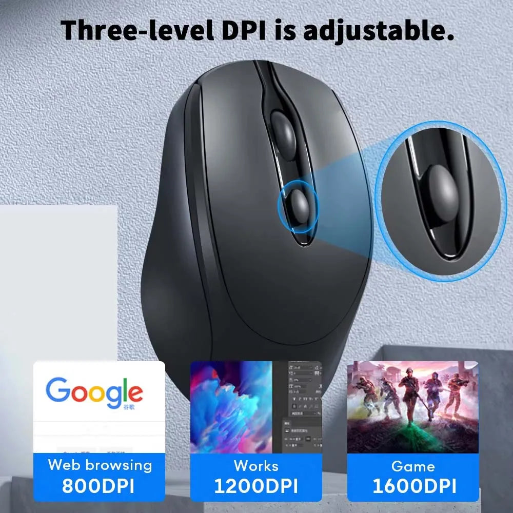 XIAOMI Wireless Bluetooth Mouse 1600 DPI Adjustable Rechargeable