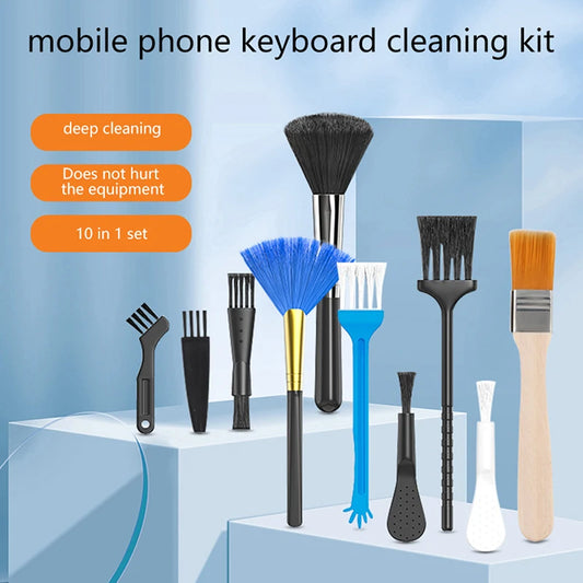 10 Pcs PC Laptop Keyboard Cleaning Brush Kit Small Tools Car Phone