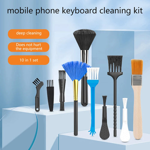 10 Pcs PC Laptop Keyboard Cleaning Brush Kit Small Tools Car Phone
