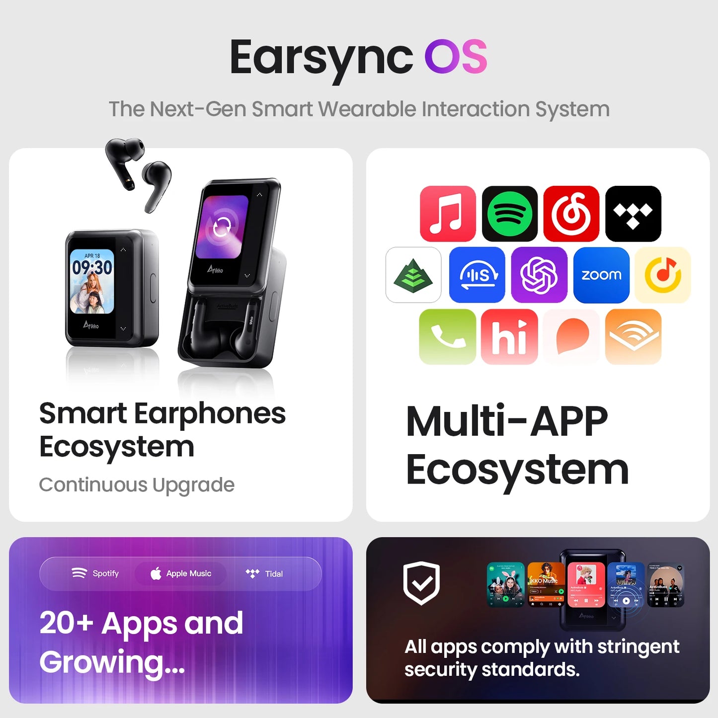 iKKO ActiveBuds Pink AI Smart TWS Earbuds Bluetooth Earphone Wireless