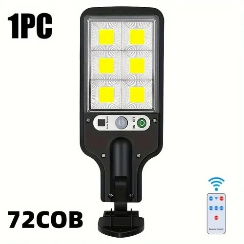 72/108COB Solar Lights Outdoor With 3 Mode Waterproof Motion Sensor