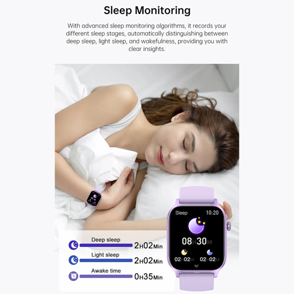 IUTECH Y7PRO Calling Smart Watch 2024, 1.85 inch Screen 24H Health