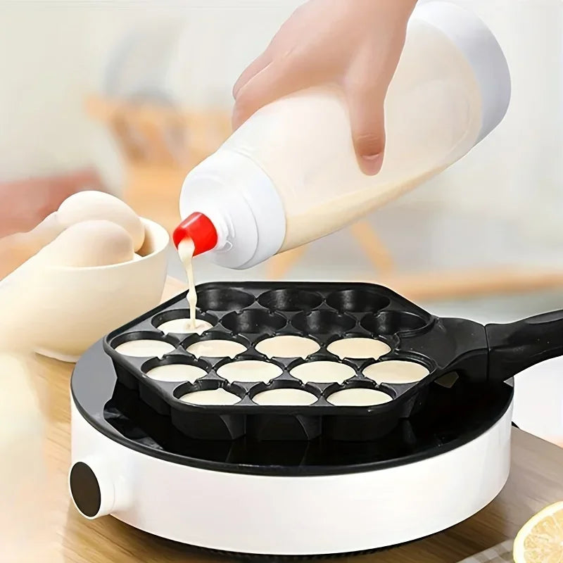 Pancake Batter Bottle Battler Mixer With Blender Ball Wire Whisk For