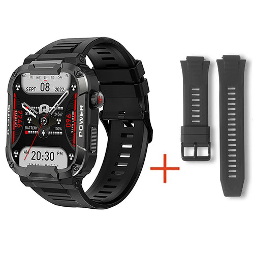 Military Smart Watch Men GPS Tracker Bluetooth Call Fitness Waterproof