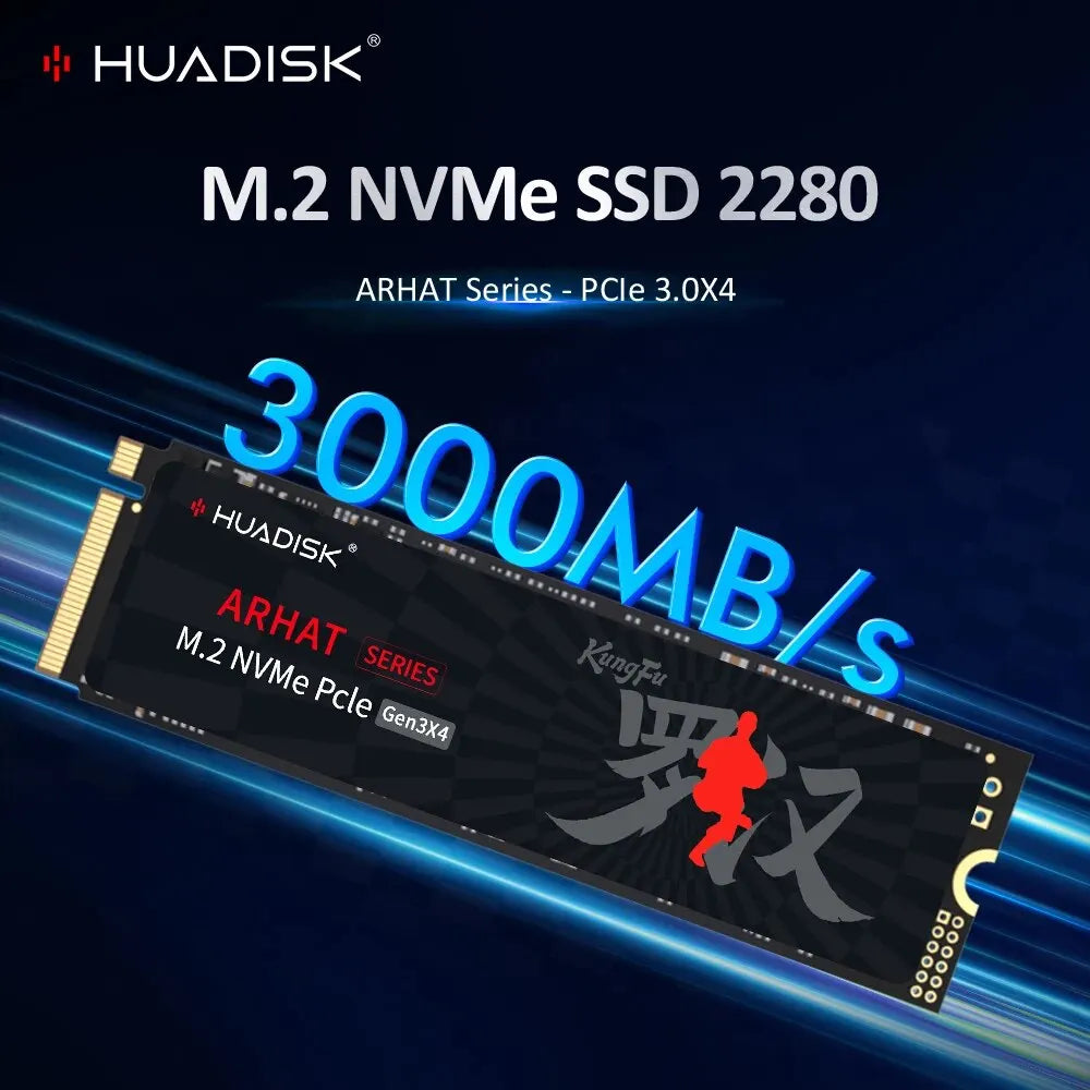 HUADISK M2 SSD NVMe 128GB 256GB 512GB 1TB 2TB SSD M.2 2280 PCIe 3.0