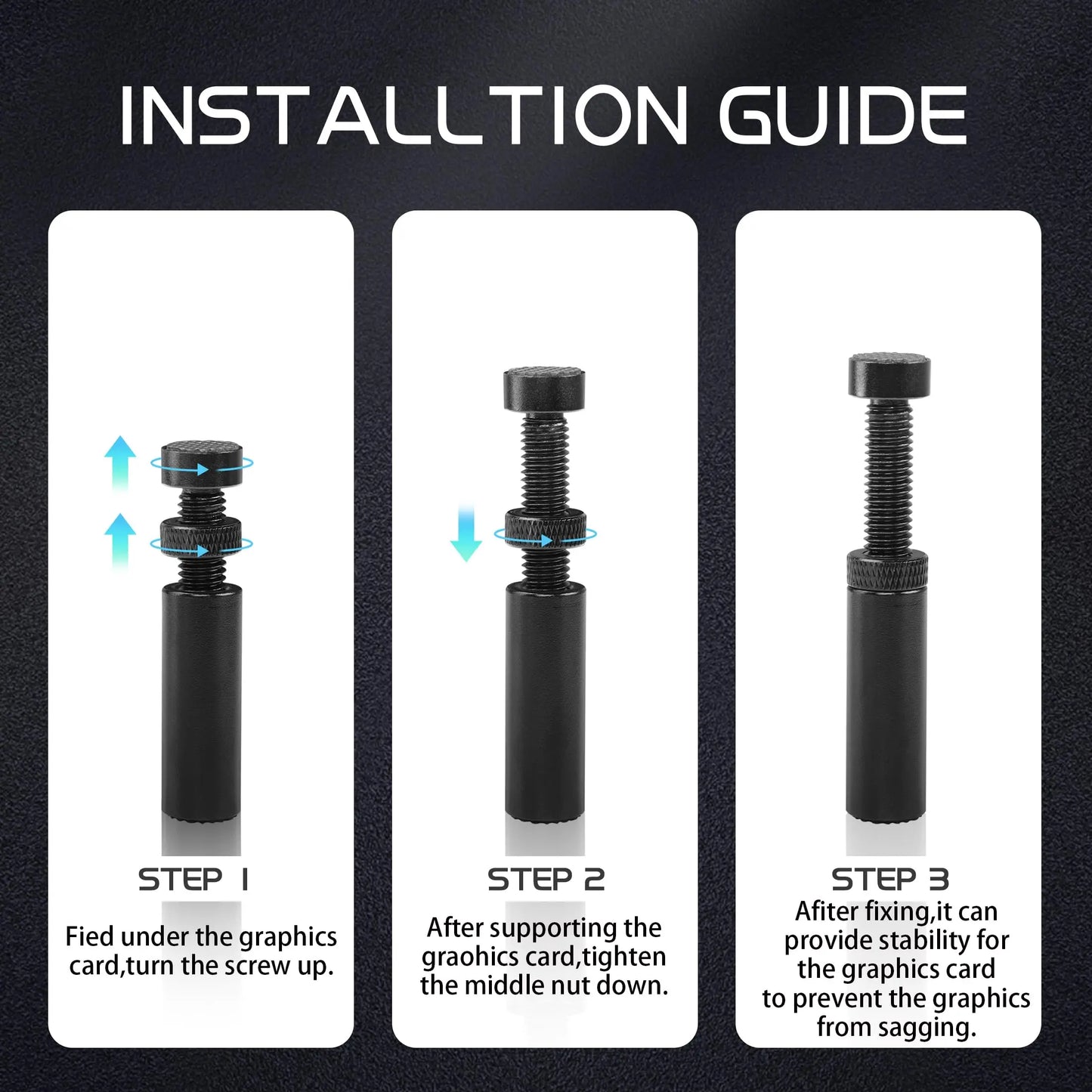 Graphics Card GPU Support Bracket Video Card Sag Holder Bracket GPU