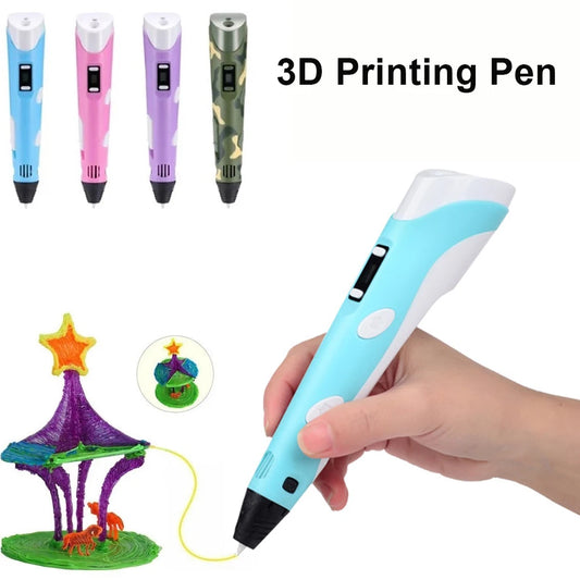 3D Pen For Children 3D Drawing Printing Pen with LCD Screen With PLA