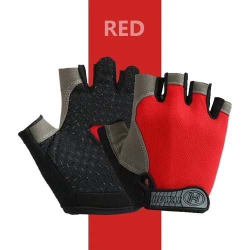 Fingerless Gym Training Gloves for Men Women Cycling Gloves Sports