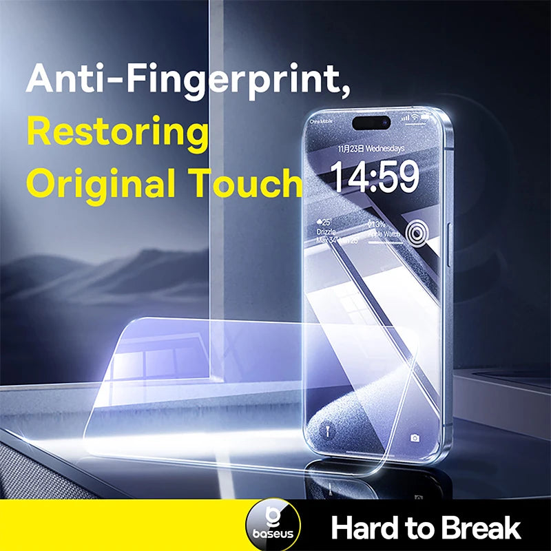 Baseus Tempered Glass for iPhone 16 Pro Max Plus Screen Protector for
